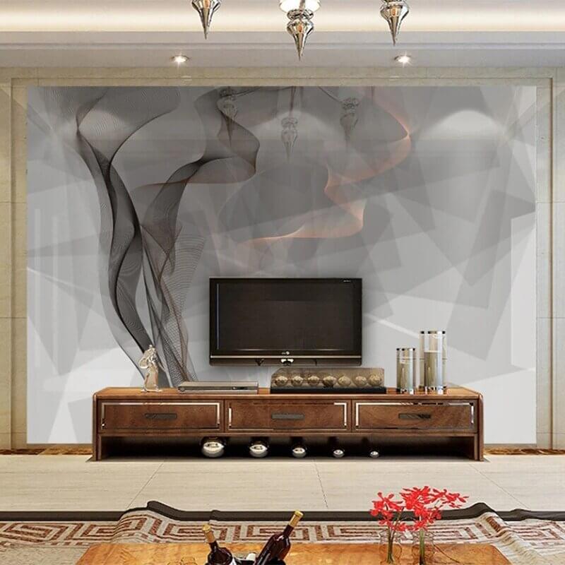 MinimalisticDecor.com-Mystic Aura: Smoke Line Wallpaper