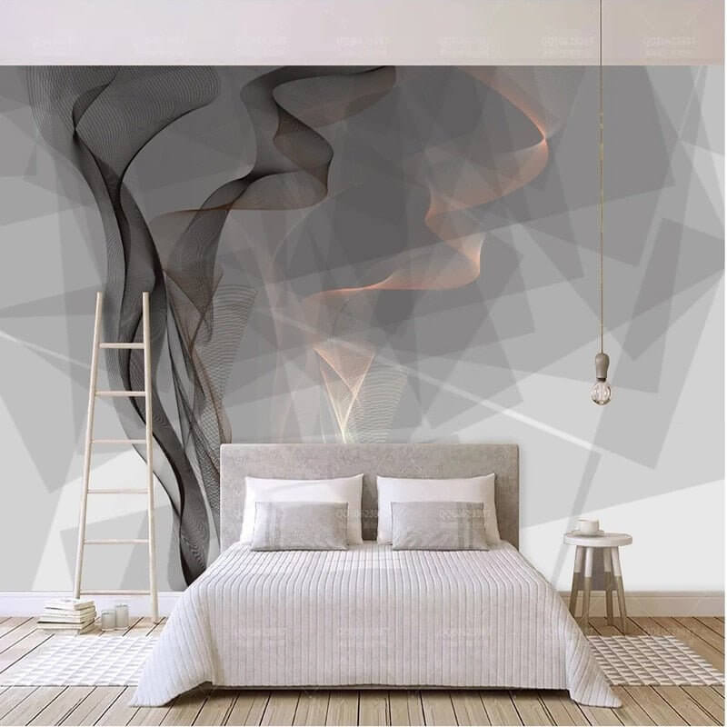 MinimalisticDecor.com-Mystic Aura: Smoke Line Wallpaper