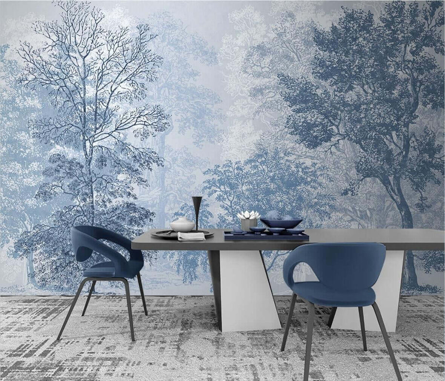 MinimalisticDecor.com-Mystic Moonlight Meadow Wallpaper - Transform Your Space