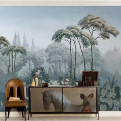 MinimalisticDecor.com-Nature-Inspired Garden Stairway Wallpaper