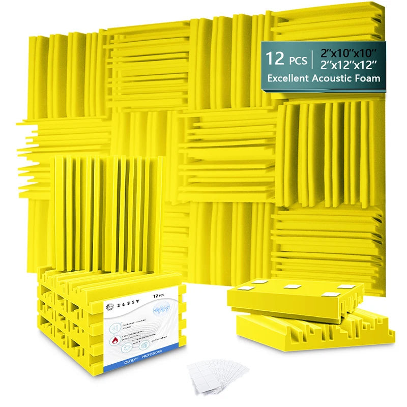 MinimalisticDecor.com-Noise Absorption Foam Acoustic 3D Wall Panels – Soundproof Polyurethane Tiles 30x30x5cm