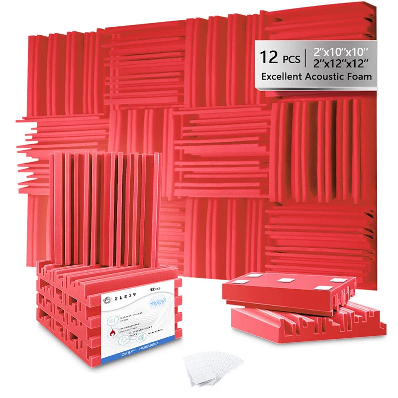 MinimalisticDecor.com-Noise Absorption Foam Acoustic 3D Wall Panels – Soundproof Polyurethane Tiles 30x30x5cm