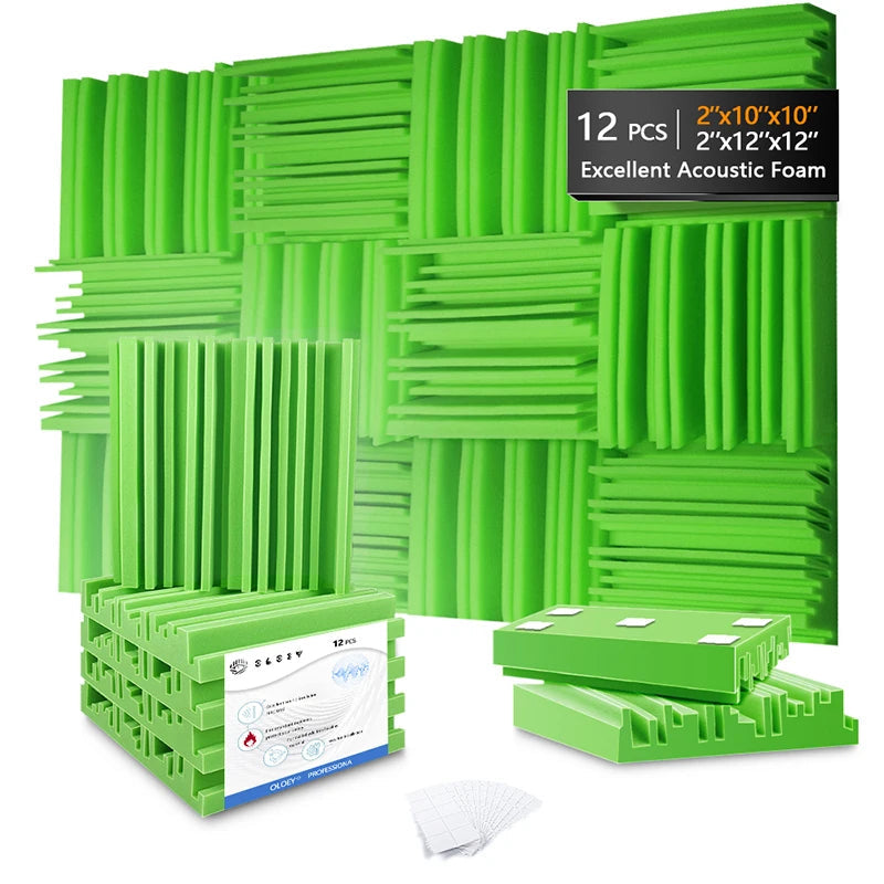 MinimalisticDecor.com-Noise Absorption Foam Acoustic 3D Wall Panels – Soundproof Polyurethane Tiles 30x30x5cm