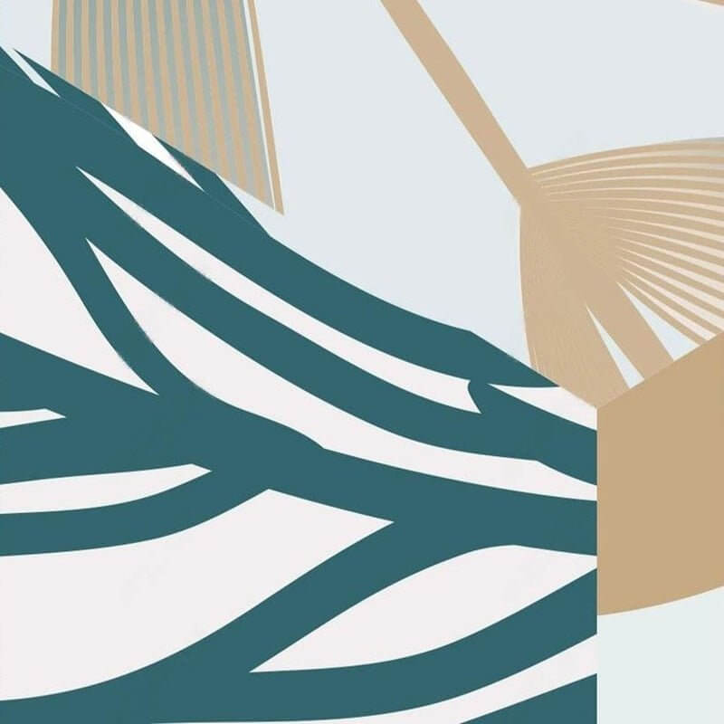 MinimalisticDecor.com-Nordic Tropical Plant Leaf Wallpaper for Home Wall Decor
