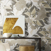 MinimalisticDecor.com-Painted Leaves Wallpaper Mural