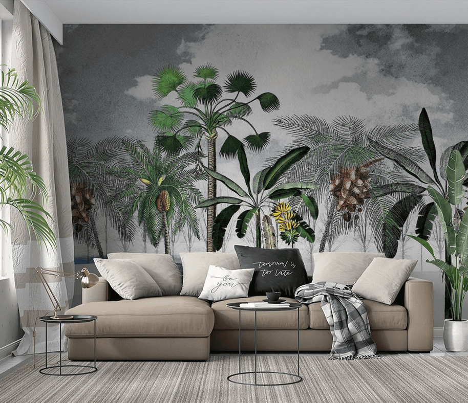 MinimalisticDecor.com-Paradise Dream: Tropical Wallpaper Murals