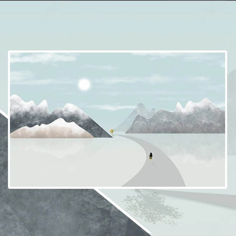 MinimalisticDecor.com-Passage to Mountains Wallpaper: Transform Your Space