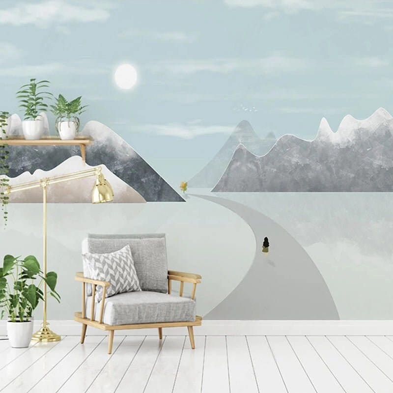 MinimalisticDecor.com-Passage to Mountains Wallpaper: Transform Your Space