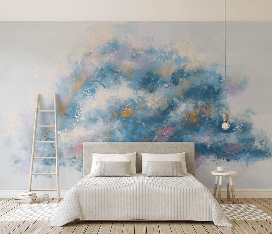 MinimalisticDecor.com-Pastel Tree Wallpaper Murals: Transform Your Space