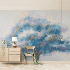 MinimalisticDecor.com-Pastel Tree Wallpaper Murals: Transform Your Space