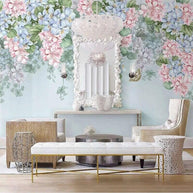 MinimalisticDecor.com-Pastoral Vine Flowers Wallpaper for Home Wall Decor