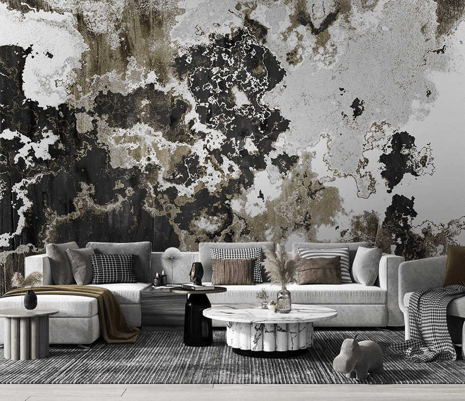 MinimalisticDecor.com-Patch Stone Design - Marble Wallpaper Murals