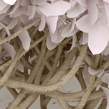MinimalisticDecor.com-Pink Flowers Design Theme - 3D Tree Wallpaper Murals