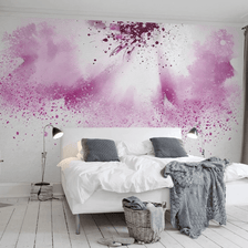 MinimalisticDecor.com-Pink Large Flower Wallpaper Murals