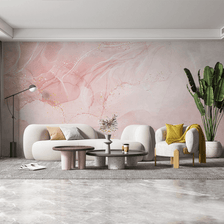 MinimalisticDecor.com-Pink Marble Stone - Marble Wallpaper Murals