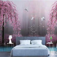 MinimalisticDecor.com-Pink Trees Wallpaper - Perfect Wallpaper for Your Space