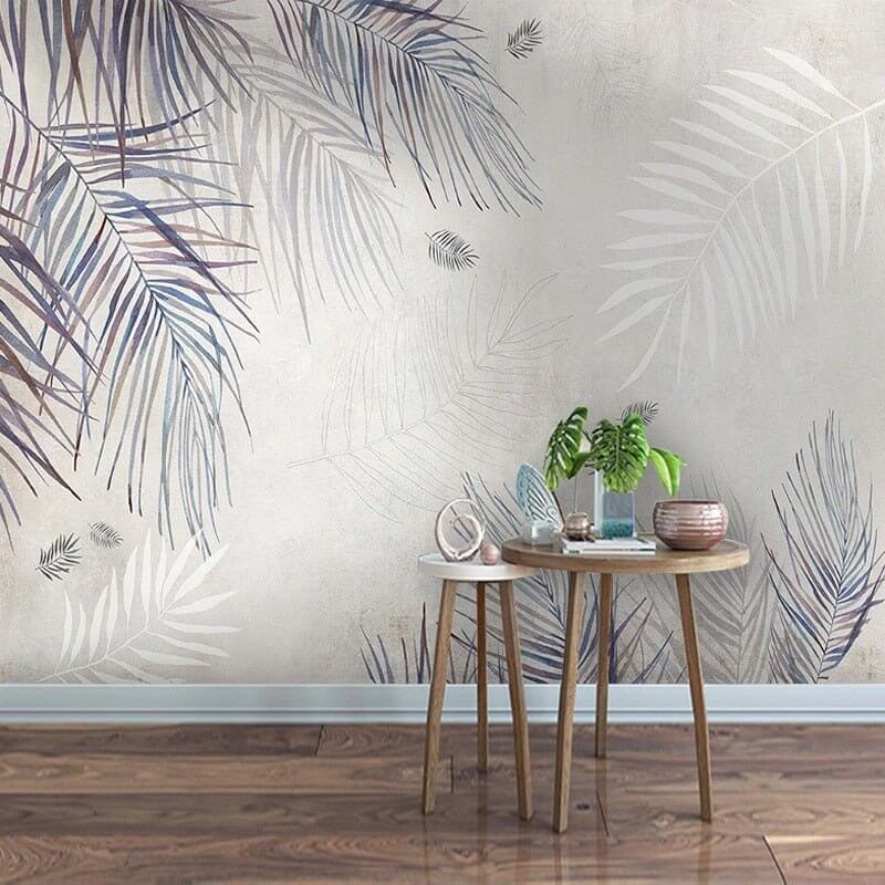 MinimalisticDecor.com-Plant Leaf 3D Wallpaper for Home Wall Decor