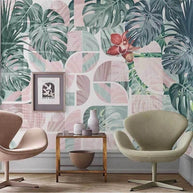 MinimalisticDecor.com-Plant Leaf Wallpaper Mural for Stunning Wall Décor