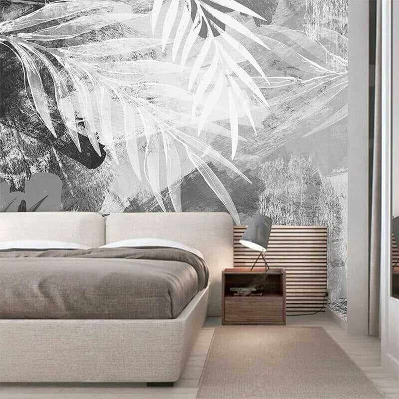 MinimalisticDecor.com-Plant Wallpaper Mural: Enhance Your Space