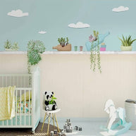 MinimalisticDecor.com-Plants Pots on Wall Nursery Wallpaper - Perfect Décor