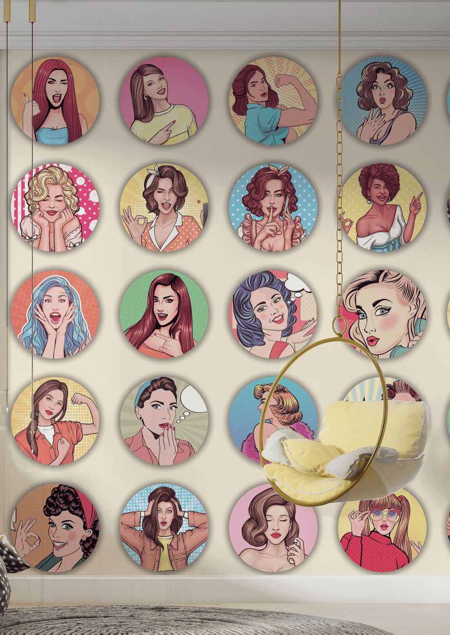 MinimalisticDecor.com-Princess Legends: Girls Room Wallpaper Mural