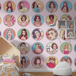 MinimalisticDecor.com-Princess Legends: Girls Room Wallpaper Mural