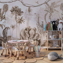 MinimalisticDecor.com-Real Jungle Wallpaper Mural - Experience the Wild Ambiance