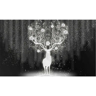 MinimalisticDecor.com-Reindeer Magic Wallpaper: Blend of Festive Charm