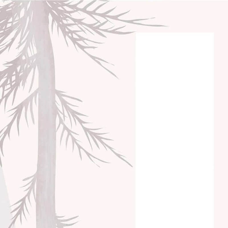 MinimalisticDecor.com-Reindeers in the Forest Nursery Wallpaper