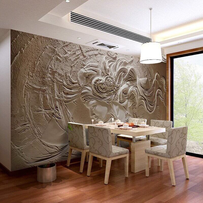 MinimalisticDecor.com-Relief Beauty Wallpaper for Home Wall Decor