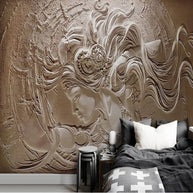 MinimalisticDecor.com-Relief Beauty Wallpaper for Home Wall Decor