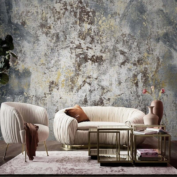 MinimalisticDecor.com-Retro Brick Wall Grey Cement Wallpaper for Home Wall Decor