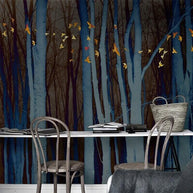 MinimalisticDecor.com-Retro Forest Wallpaper Mural - Transform Your Space