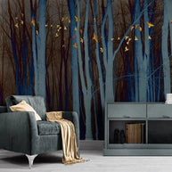MinimalisticDecor.com-Retro Forest Wallpaper Mural - Transform Your Space