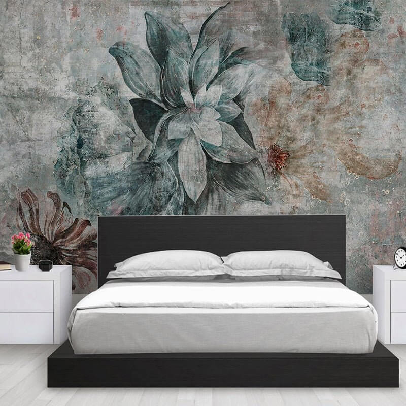 MinimalisticDecor.com-Retro Leafs Wallpaper Murals - Premium Design