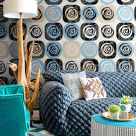 MinimalisticDecor.com-Rose Magic Floral Wallpaper Mural