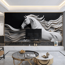 MinimalisticDecor.com-Royal Horse Wallpaper Murals