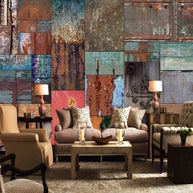MinimalisticDecor.com-Rustic Elegance: European Style Iron Sheet Rust Wallpaper