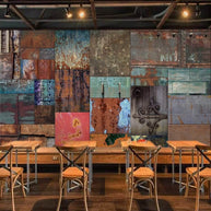 MinimalisticDecor.com-Rustic Elegance: European Style Iron Sheet Rust Wallpaper
