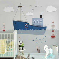 MinimalisticDecor.com-Sailing Nursery Wallpaper: Create an Adventurous Nursery