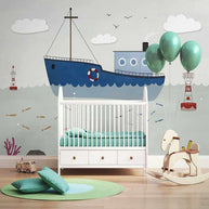 MinimalisticDecor.com-Sailing Nursery Wallpaper: Create an Adventurous Nursery
