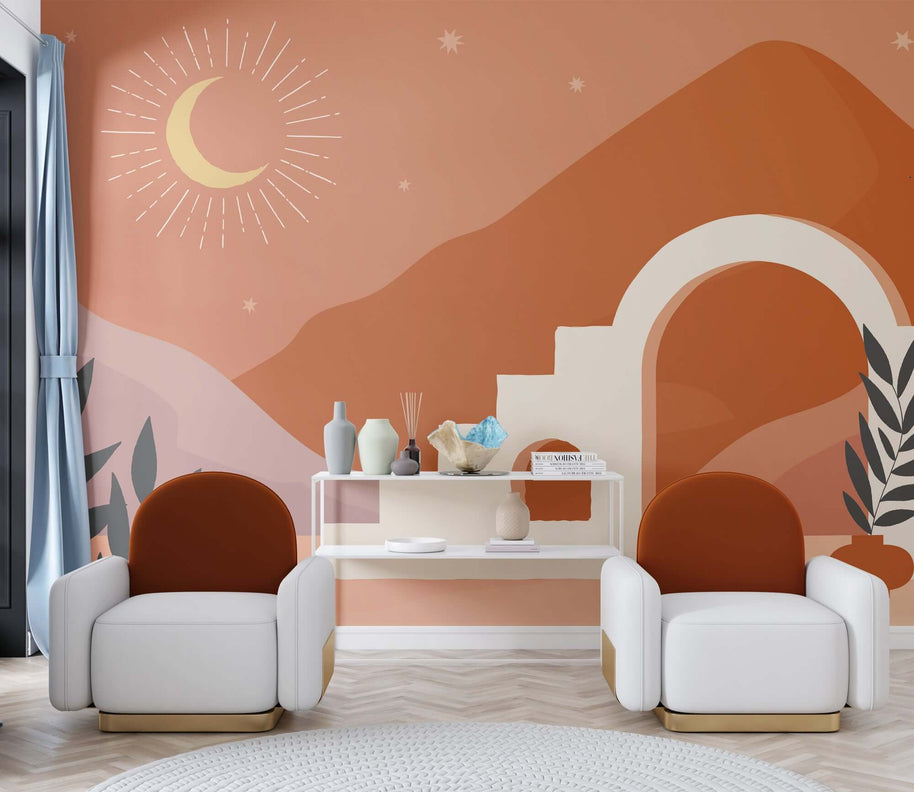 MinimalisticDecor.com-Scandinavian Wallpaper Mural: Express Your Nordic Style
