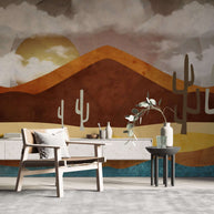 MinimalisticDecor.com-Scandinavian Wallpaper Mural: Transform Spaces with Elegance