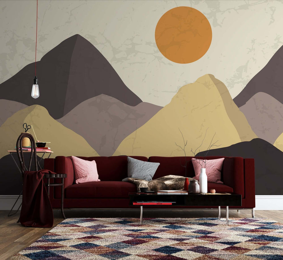 MinimalisticDecor.com-Scandinavian Wallpaper Mural: Transform Your Space