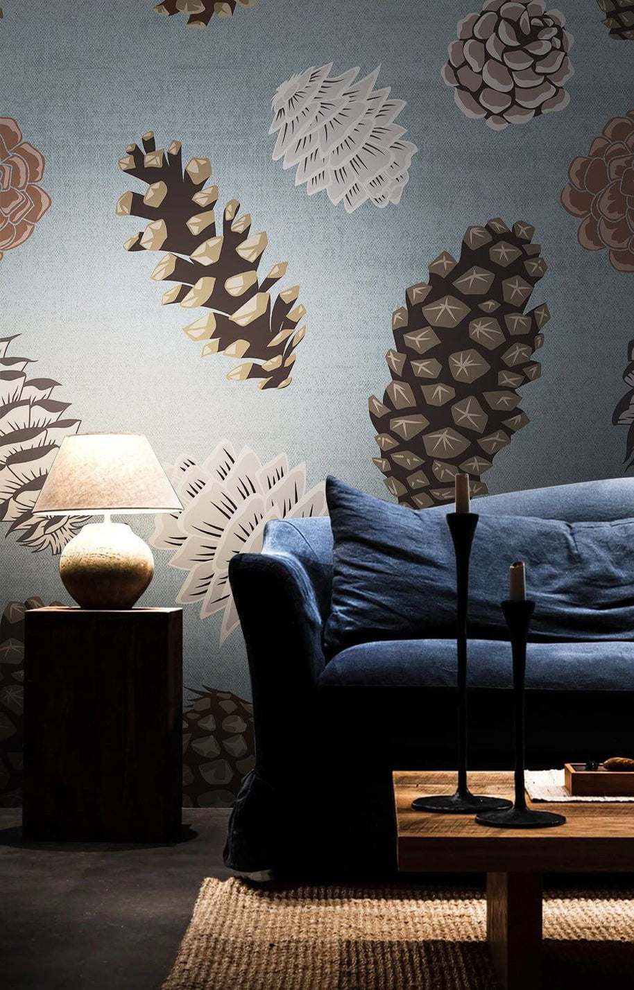 MinimalisticDecor.com-Scones Floral Wallpaper Mural