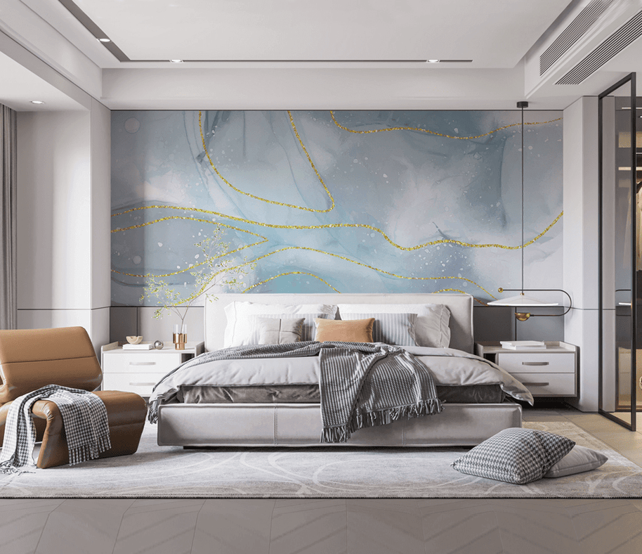 MinimalisticDecor.com-Sea Shine Stone Design: Marble Wallpaper Murals