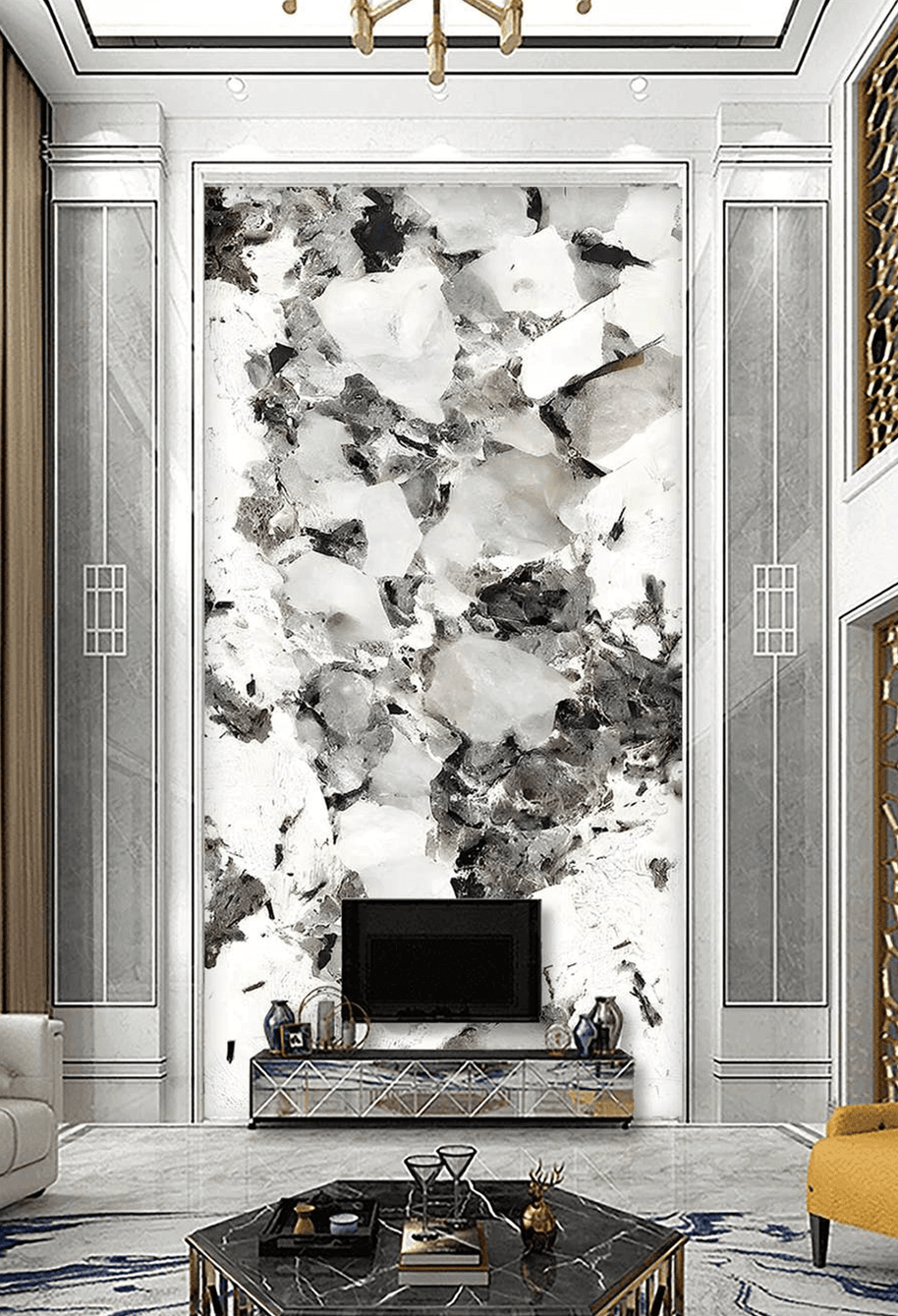MinimalisticDecor.com-Shaded Stone: Marble Wallpaper Murals – Transform Your Space