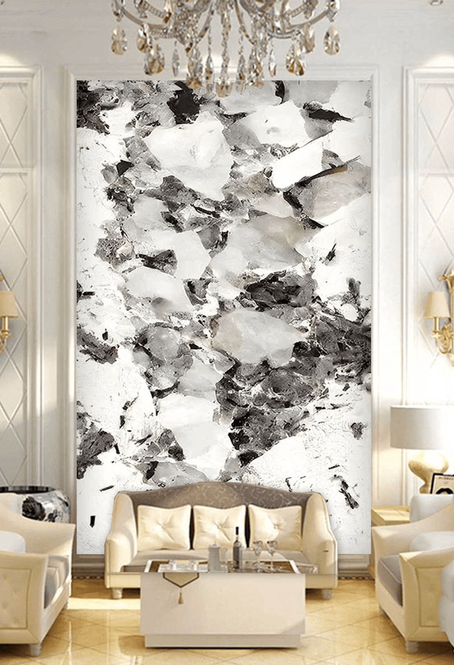 MinimalisticDecor.com-Shaded Stone: Marble Wallpaper Murals – Transform Your Space