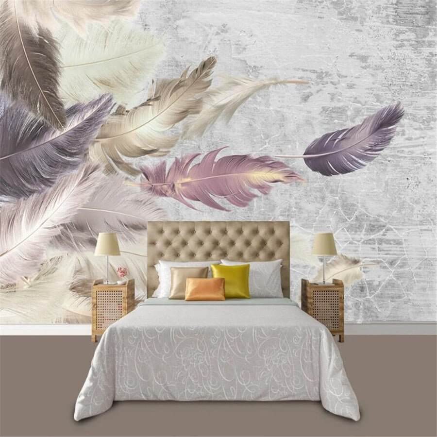 MinimalisticDecor.com-Shine Leaf Wallpaper Murals - Transform Your Space