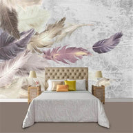 MinimalisticDecor.com-Shine Leaf Wallpaper Murals - Transform Your Space